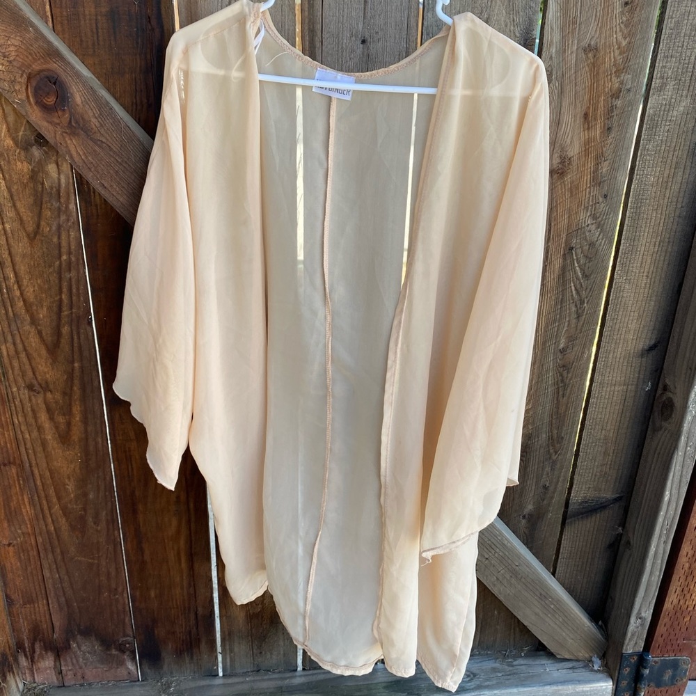 sheer cardigan